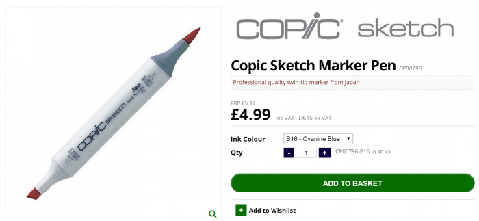Copic Sketch Marker Pen   Cult Pens